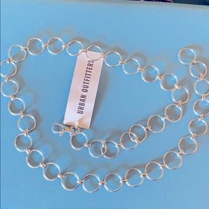 Urban Outfitters Silver Chain Belt Sz M/L